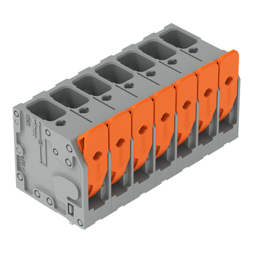 WAGO - Leiterplattenklemme Hebel 2606-3107/020-000 6mm²,grau − 35 Stück
