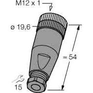 Turck - Rundsteckverbinder, feldkonfektionierbar (Industriesteckverbinder) Kupplung B8141-0 − 1 Stück