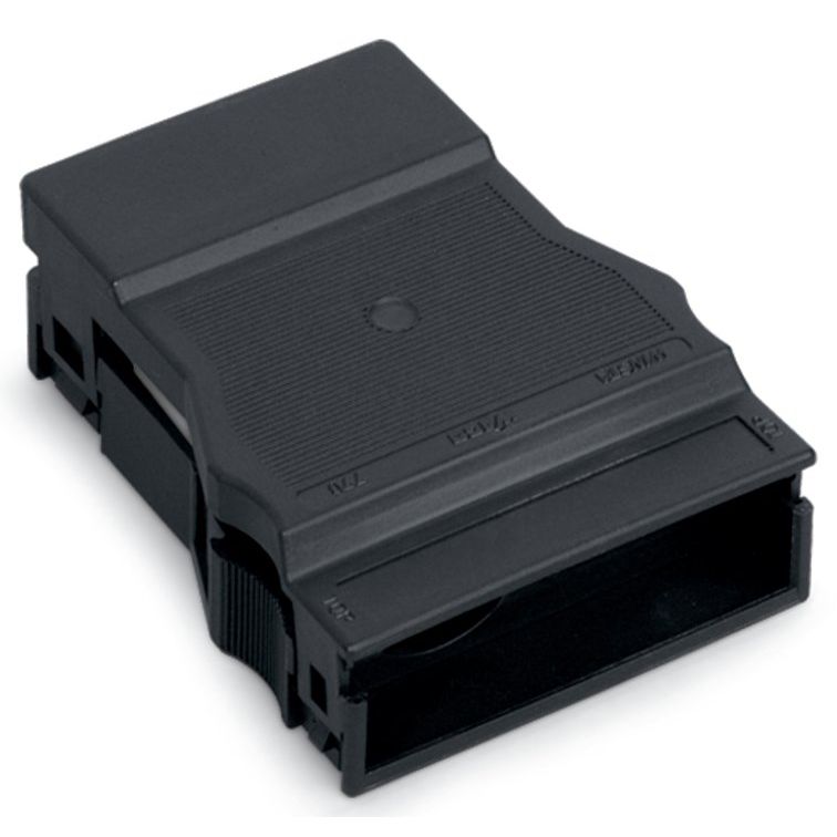 WAGO - Zubehör/Ersatzteile für steckbare Gebäudeinstallation Zugentlastungsgehäuse 770-505/021-000 f. 1 Leitung,schwarz − 25 Stück