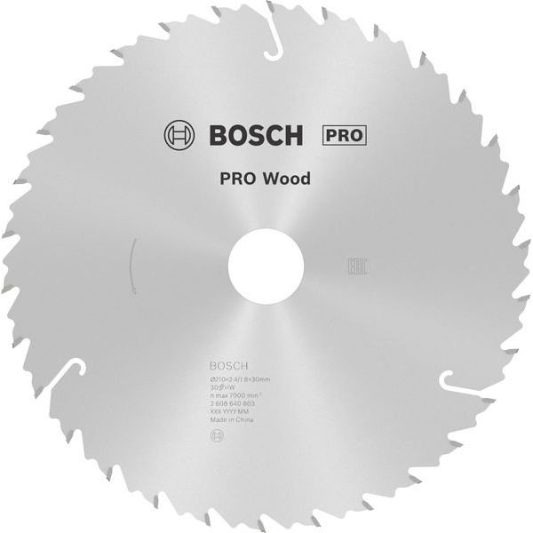 Bosch - Kreissägeblatt PRO Wood Kreissägeblatt, 2608640803 210 x 2,4 x 30 mm