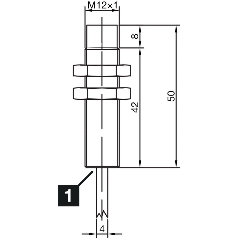 Di-soric - Induktiver Näherungsschalter Induktiver Näherungssensor INS-M12-N08NO-2C 8mm, nicht bündig