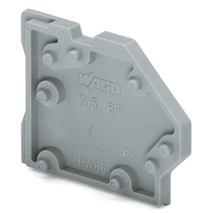 WAGO - Zubehör/Ersatzteile für Klemmen Rasterzwischenstück 745-338 2,5mm dick,grau − 50 Stück