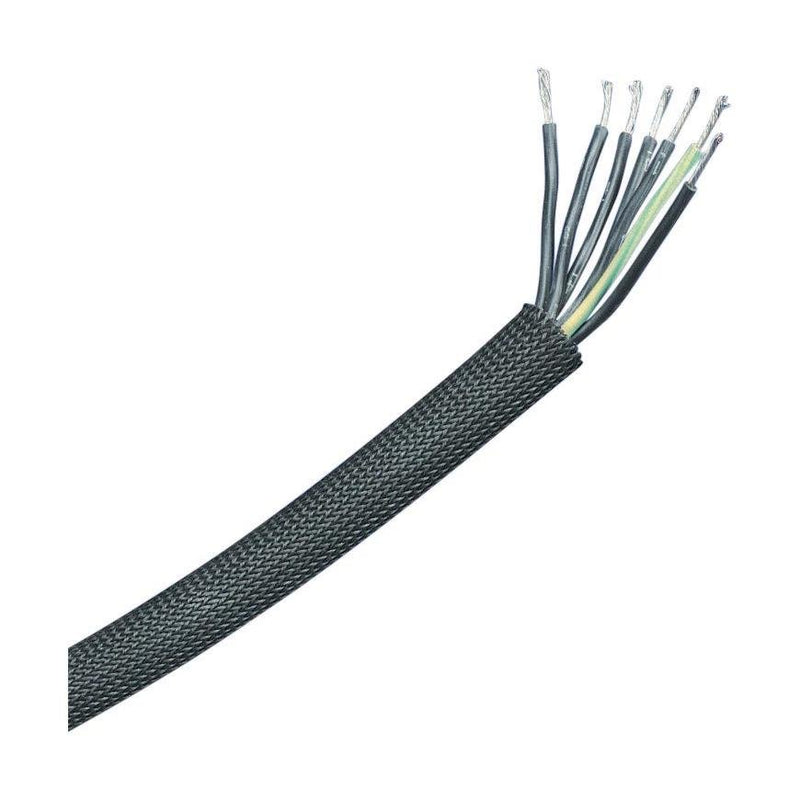 Erico - Hohlgeflechtschlauch Glasfasergewebeschlauch FGBS12 − 100 Meter