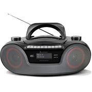 Soundmaster - Lautsprecher DAB+Boombox SCD8300SW sw CD/MP3,USB,Kassette
