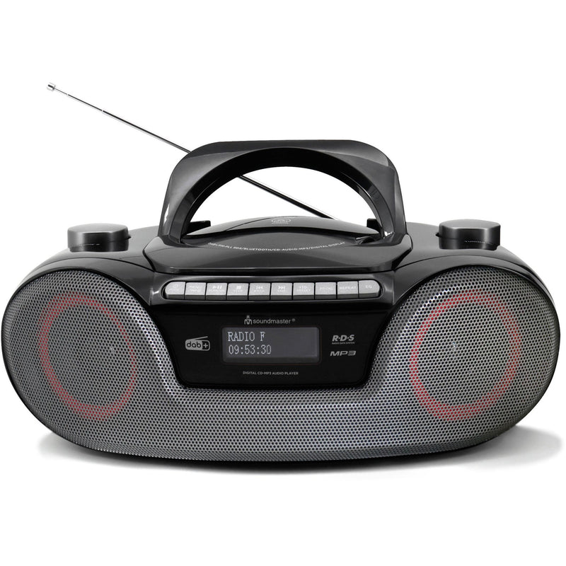 Soundmaster - Lautsprecher DAB+Boombox SCD8300SW sw CD/MP3,USB,Kassette