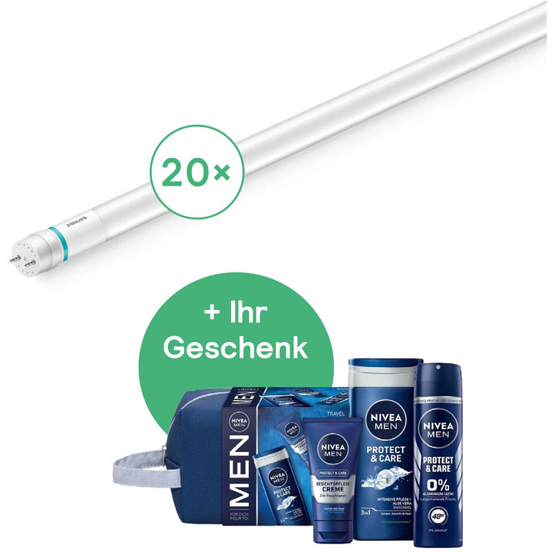 Philips Lighting - LED-Lampe/Multi-LED LED-Tube-Paket NIVEA VE20 LEDtube-Pa #06811800 UO 23W 840 T8 Glas