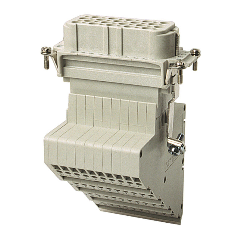 Walther Werke - Kontakteinsatz für Rechtecksteckverbinder Klemmenadapter D40 720633 Buchseneinsatz mit − 10 Stück