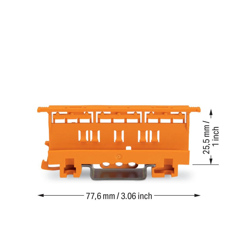 WAGO - Zubehör/Ersatzteile für Klemmen Befestigungsadapter 221-500 f. Serie 22, orange