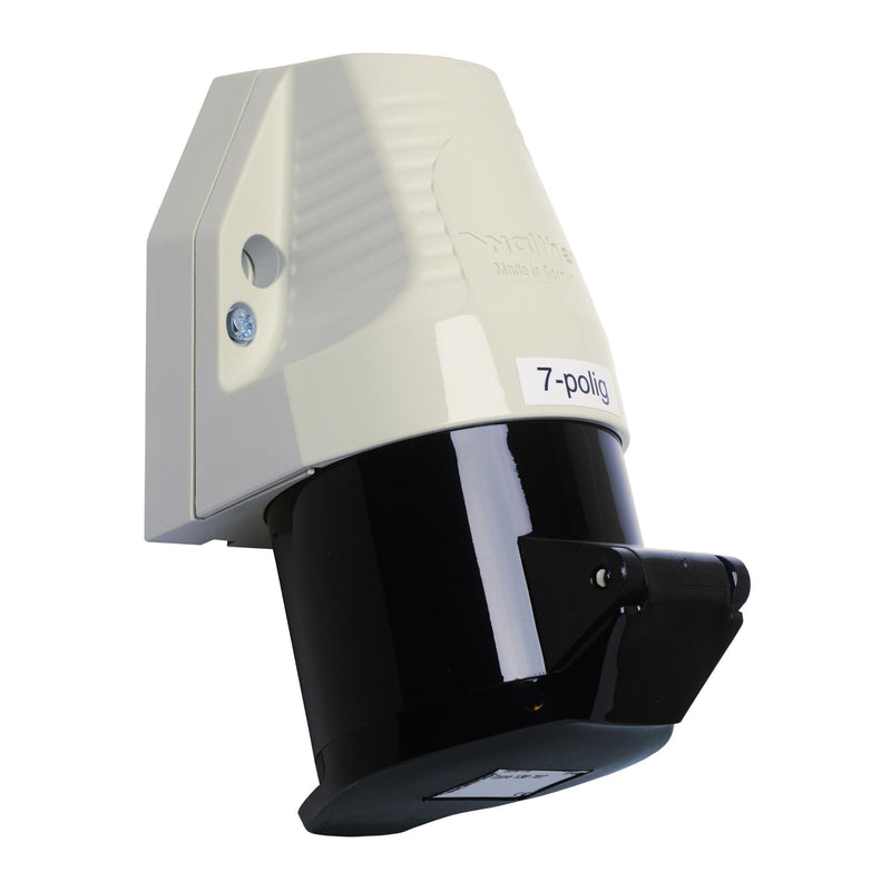 Walther Werke - CEE-Steckdose (IEC 60309) Wandsteckdose 16A 110707 7P 500V 7h IP44