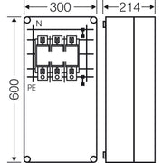 Hensel - Sicherungskasten NH-Sicherungsgehäuse Mi 6475 NH 1, 630A