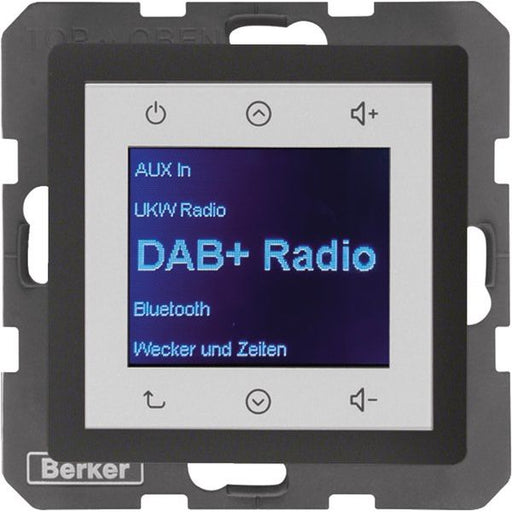 Berker - Elektronik-Gerät für Installationsschalterprogramme Radio DAB+, Bt., Q.x anth. 30846086