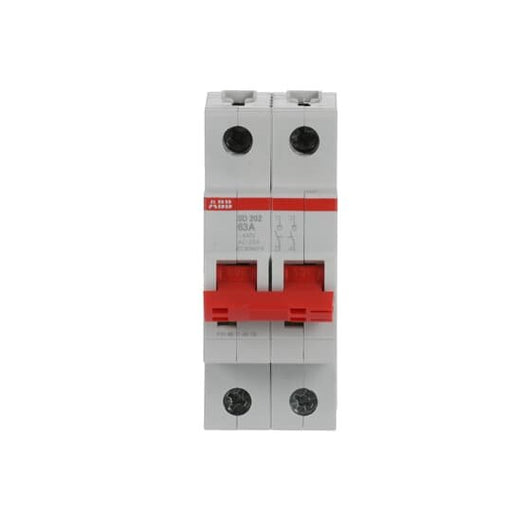ABB Stotz S&J - Schalter für Reiheneinbau Lasttrennschalter SD202/63 2-polig, 63A