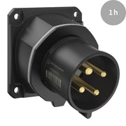Walther Werke - CEE-Gerätestecker (IEC 60309) CEE NEO Anbaugerätestecker FW733401CC schräg 32A 4P 1h