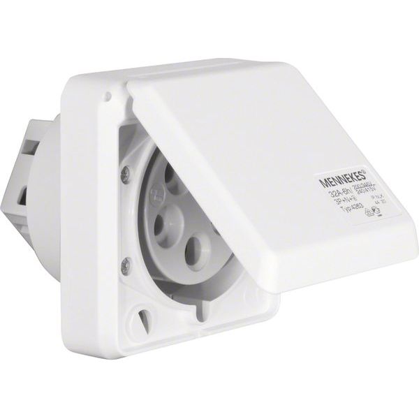 Berker - CEE-Steckdose (IEC 60309) CEE-Steckdose 5-polig Eb 568301 32A m.Klappdeckel