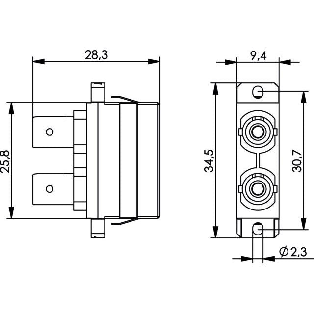 Telegärtner - LWL-Kupplung ST/SC-Dupl.Adapter MM+SM 100007267 Einschn.o Schr.mont. − 1 Stück