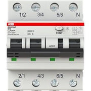 ABB Stotz S&J - Kombination FI-Schalter/Leitungsschutzschalter FI/LS-Kombination DS203NCA-B16/0,03 6kA, 3P+N