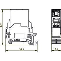 Telegärtner - Modularer Steckverbinder STX Tragschienen-Verbinder 100007437 RJ45 Kupplung Cat.6