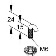 Niedax - Maschinenschraube/Bolzen Hakenschraube GRSM 6 F