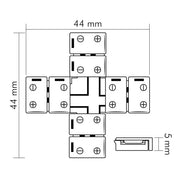 Nobile - Zubehör/Ersatzteile für Lichtschlauch/-band Kreuzverbinder 5er Set 5011510925 − 1 Stück