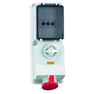 Bals Elektrotech - CEE-Steckdose abschaltbar, abgesichert (IEC 60309) Wandsteckdose abschaltbar 17527 verriegelt abgesich