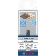Bosch - Fräser PRO Hohlkehlfräser, 2608628367 R 4, Schaft 8 mm