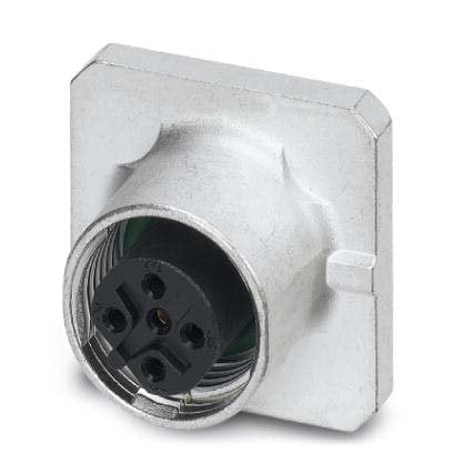Phoenix Contact - Rundsteckverbinder, feldkonfektionierbar (Industriesteckverbinder) Einbausteckverbinder SACC-SQ-M12F#1456462 − 10 Stück