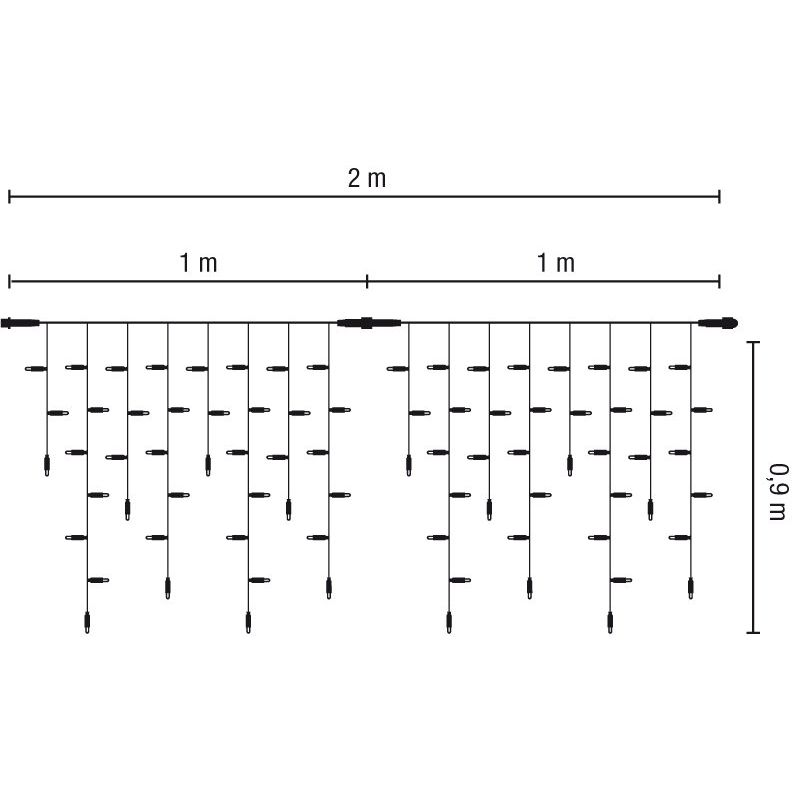 Scharnberger+Hasenbein - Festbeleuchtung LED-Ice Lite 120 58649 2x0,9m 36V Outdoor