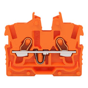WAGO - Ein- und mehrpolige Klemmenleiste 2-LeiterMini-Durchgangskl. 2050-302 1 mm²,orange − 100 Stück