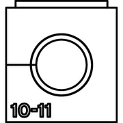 HellermannTyton - Kabelführung für Gehäuse/Schränke Einfachtülle VP-S_10-11 VarioPlate 10-11 mm − 20 Stück