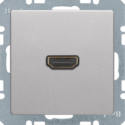 Berker - Einsatz/Abdeckung für Kommunikationstechnik HDMI-Steckdose 3315426084 alu/lack