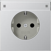Jung - Abdeckung/Bedienelement für Installationsschalterprogramme Zentralplatte AL 1520 KINAPL f. SCHUKO-Steckdose