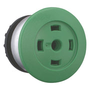 Eaton - Frontelement für Pilztaster Pilzdrucktaste M22-DP-G-X grün,blanko