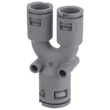 Flexa - Verbinder für Wellschläuche Kunststoffverschraubungen 5.020.032.004 grau AD1-15,8 − 1 Stück