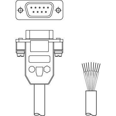 Leuze - Konfektioniertes Sensor-Aktor-Kabel Parametrierleitung KB-ODS 96- 1500