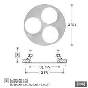 LTS Licht&Leuchten - Mechanisches Zubehör/Ersatzteile für Leuchten Einbaurahmen SCER 6.310 sw schwarz