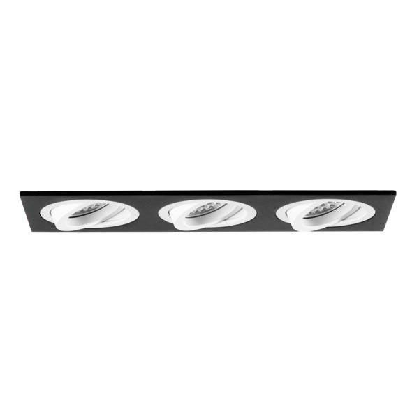 Brumberg Leuchten - Downlight/Strahler/Flutlicht Einbaumodul rechteckig 45026560 3-fach