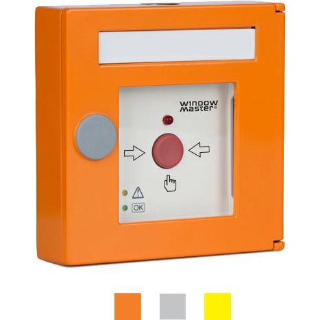 WindowMaster - Handmelder für Gefahrenmeldesystem RWA Hauptbedienstelle WSK 504 0003 02 Metall Data/Signal