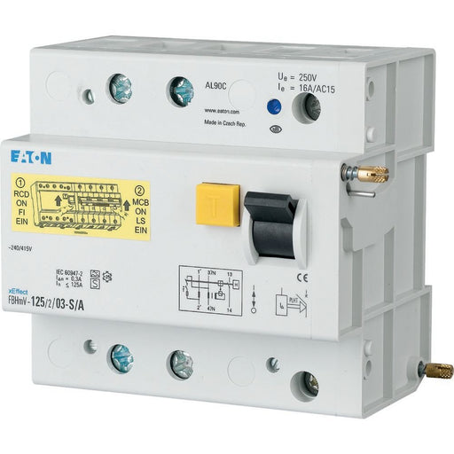 Eaton - Fehlerstromschutzblock FI-Auslöseblock für AZ FBHMV-125/2/05-S/A 125A 500mA 2polig