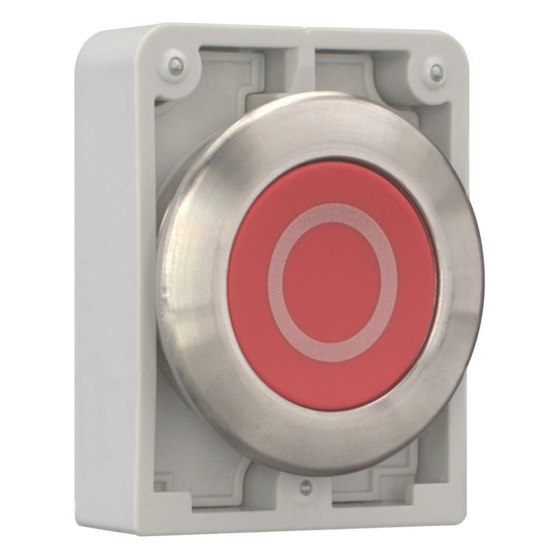 Eaton - Frontelement für Drucktaster Drucktaste RMQ-Titan M30I-FDR-R-X0 flach rastend rot
