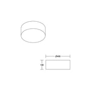 Brumberg Leuchten - Decken-/Wandleuchte Anbauleuchte 58254000 3x E27 max. 60W