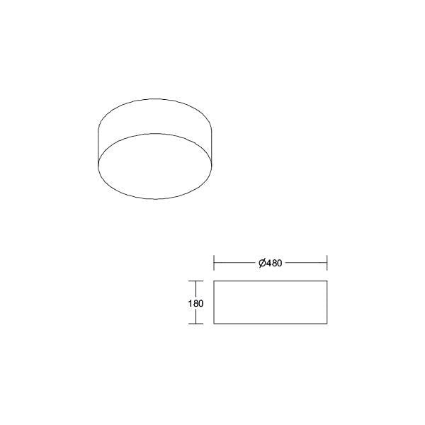Brumberg Leuchten - Decken-/Wandleuchte Anbauleuchte 58254000 3x E27 max. 60W