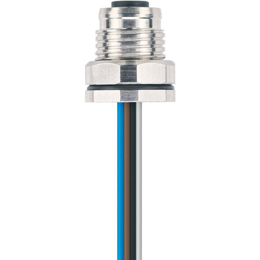 Escha - Rundsteckverbinder, feldkonfektionierbar (Industriesteckverbinder) Rundsteckverbinder EC-FKFD3-0,5/16 M12 Flanschkupplung − 10 Stück