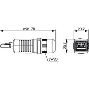 Telegärtner - LWL-Steckverbinder STX V4 LC-D Steckerset 100007562 SM