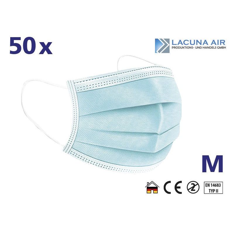 Lacuna Air Produk - Atemschutzmaske Einweggesichtsmaske 61004.0 (VE50)