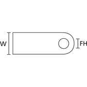 HellermannTyton - Befestigungsschelle für Kabel/Rohre Befestigungsschelle H6P-HS-BK-C1 schwarz − 100 Stück