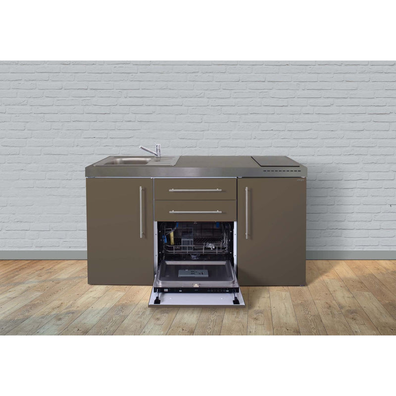 Stengel - Mini-Küche Miniküche Premiumline MPGSMM160GSGKFreBli Mokka metallic
