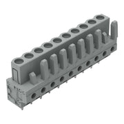WAGO - Leiterplattensteckverbinder THT-Federleiste gerade 232-140 Rastermaß 5mm,grau − 50 Stück
