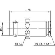 Telegärtner - Koax-Steckverbinder BNC Kabelbuchse 100023555 UG-261/U RG59B/U(G2)