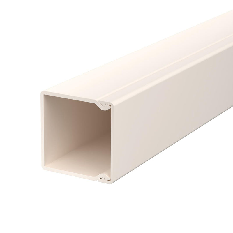 OBO Bettermann - Leitungsführungskanal Wand+Deckenkanal WDK40040CW 40x40mm,PVC − 2 Meter
