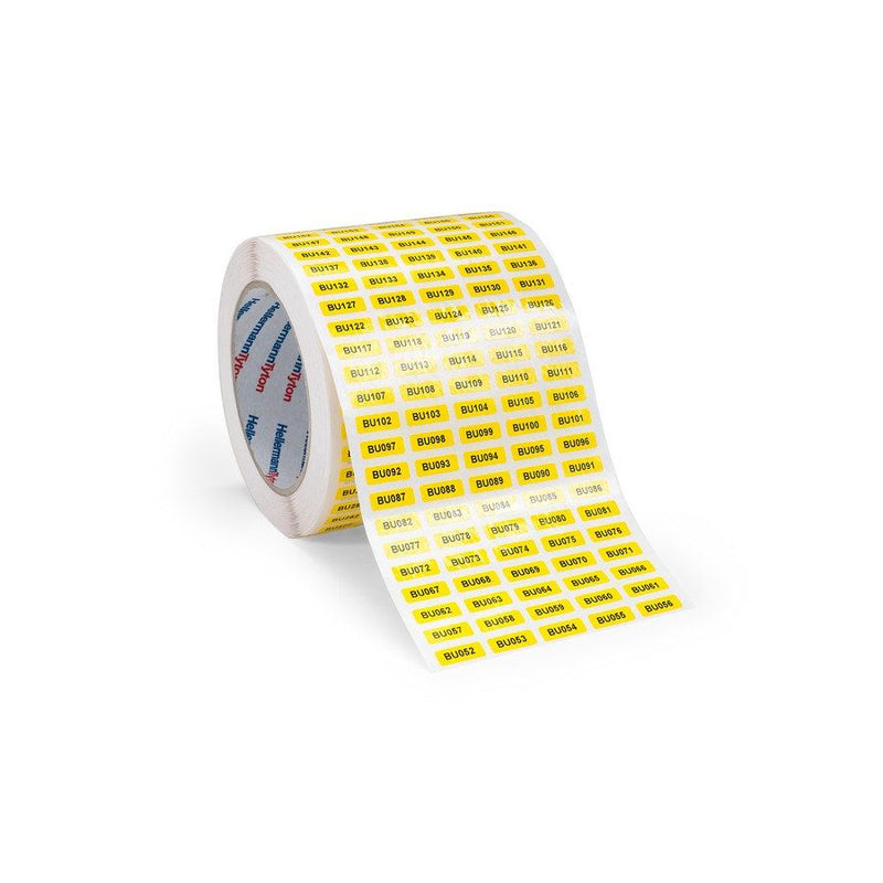 HellermannTyton - Kennzeichnungsmaterial Etiketten TAG56-22TE-1211-YE 56x22mm
